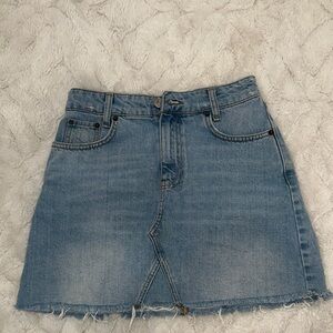 Urban Outfitters Denim Mini Skirt in Light Blue